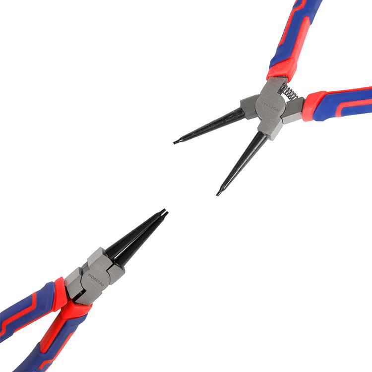 WORKPRO WP231152 180MM Cr-V Düz Yaylı Profesyonel İç Segman Pensesi