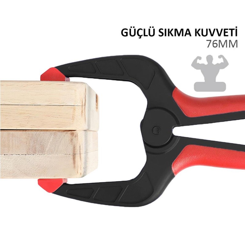 WORKPRO WP232012 76mm Plastik Mandal/İşkence WORKPRO WP232012 76mm Plastik Mandal/İşkence