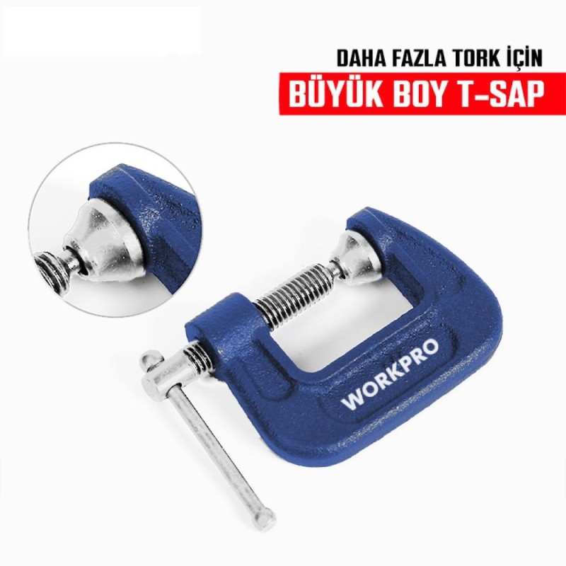 WORKPRO WP232016 25mm G Tipi İşkence WORKPRO WP232016 25mm G Tipi İşkence