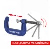 WORKPRO WP232019 100mm G Tipi İşkence WORKPRO WP232019 100mm G Tipi İşkence
