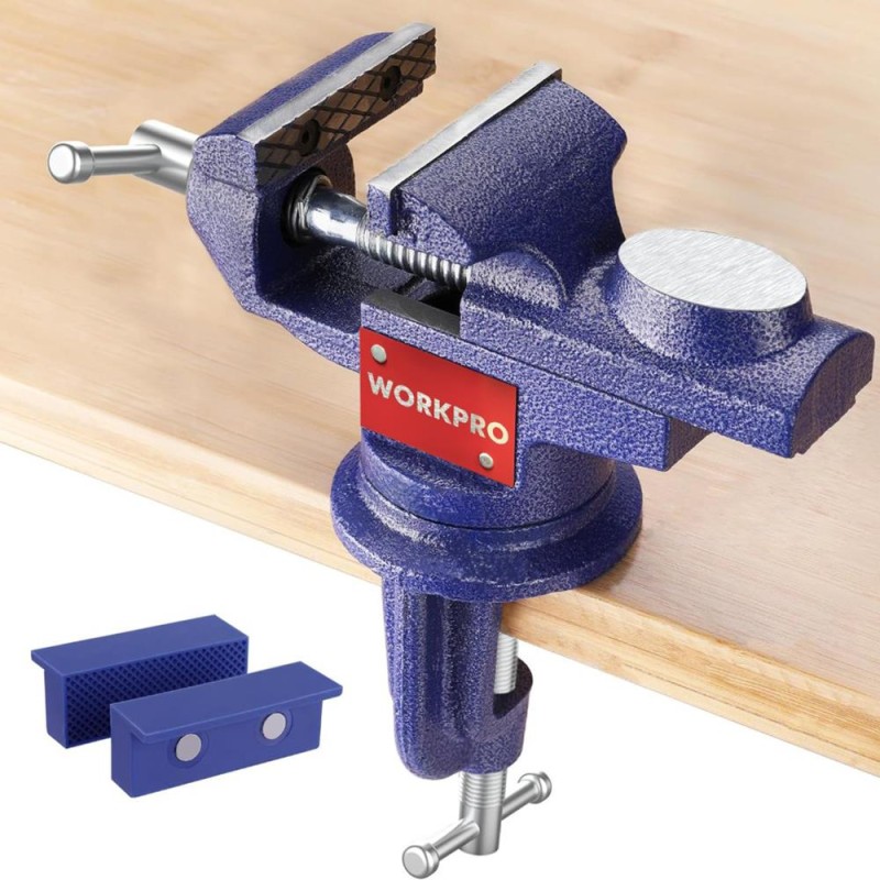 WORKPRO WP233010 65mm 360° Döner Tabanlı Örslü Profesyonel Mini Tezgâh Mengene WORKPRO WP233010 65mm 360° Döner Tabanlı Örslü Profesyonel Mini Tezgâh Mengene