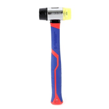 WORKPRO WP241036 40mm Fiberglas Saplı Çift Başlı Hassas Lastik Çekiç WORKPRO WP241036 40mm Fiberglas Saplı Çift Başlı Hassas Lastik Çekiç