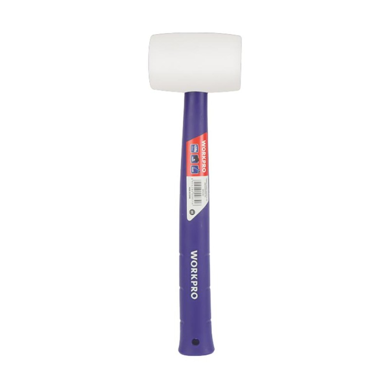 WORKPRO WP241040 57mm 450Gr PVC PP Saplı Beyaz Kauçuk Tokmak WORKPRO WP241040 57mm 450Gr PVC PP Saplı Beyaz Kauçuk Tokmak