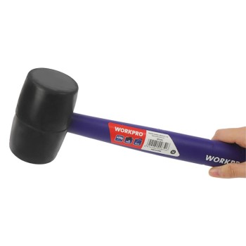 WORKPRO WP241041 57mm 450Gr PVC PP Saplı Siyah Kauçuk Tokmak WORKPRO WP241041 57mm 450Gr PVC PP Saplı Siyah Kauçuk Tokmak