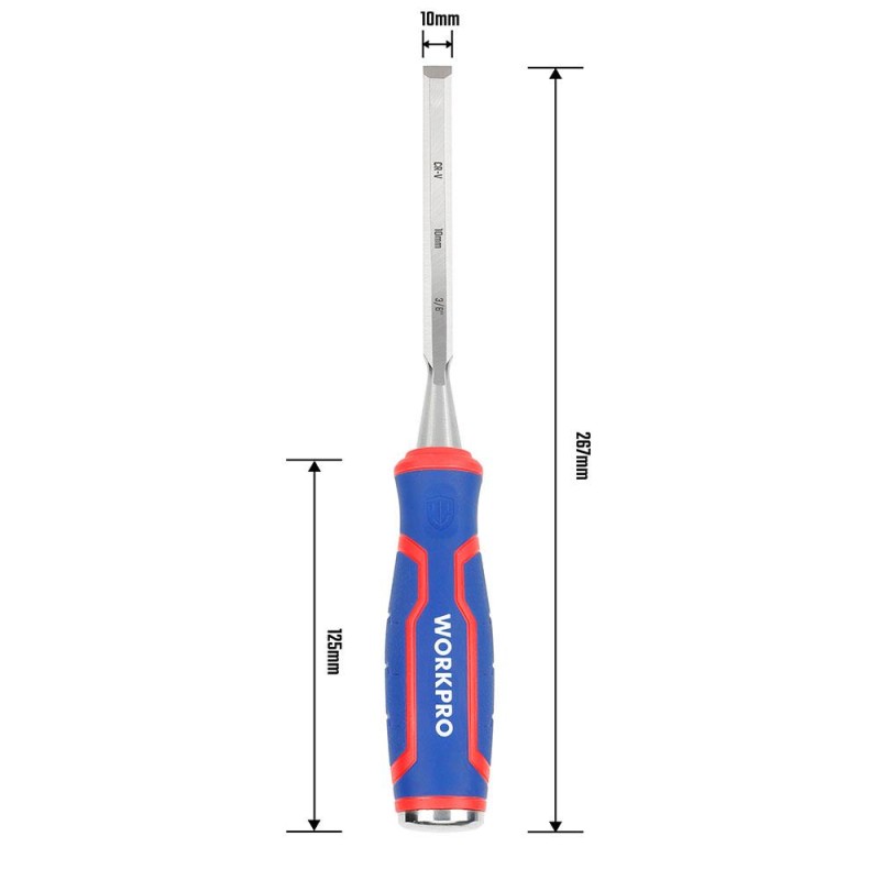 WORKPRO WP243005 10MM Profesyonel İskarpela WORKPRO WP243005 10MM Profesyonel İskarpela