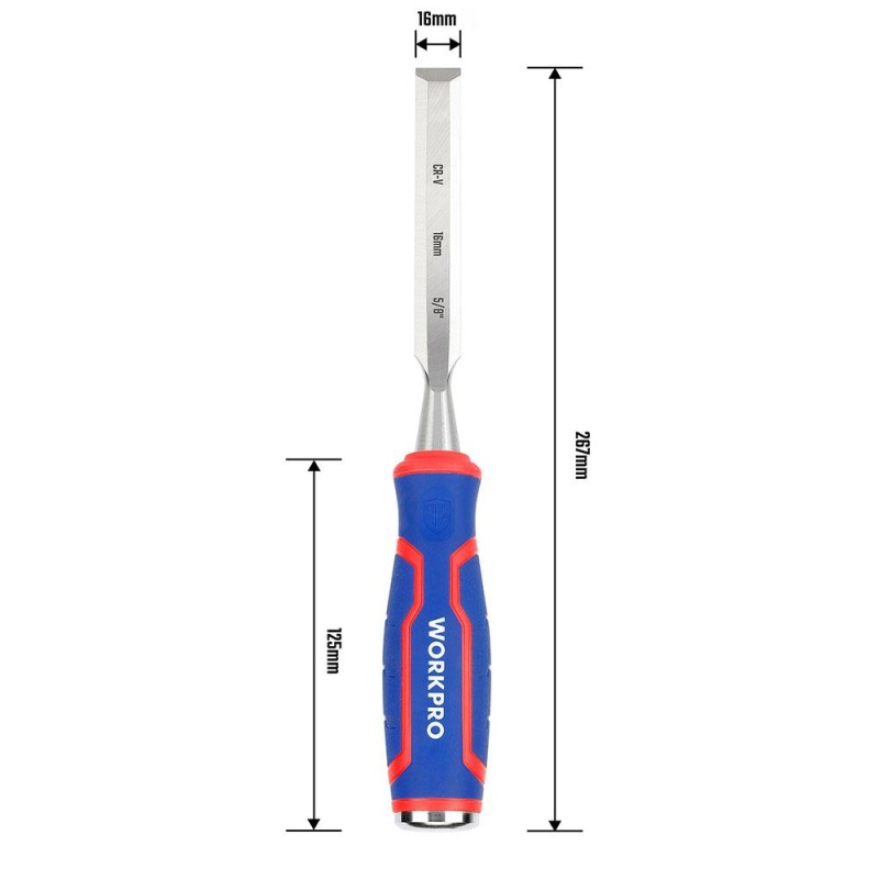 WORKPRO WP243007 16MM Profesyonel İskarpela WORKPRO WP243007 16MM Profesyonel İskarpela