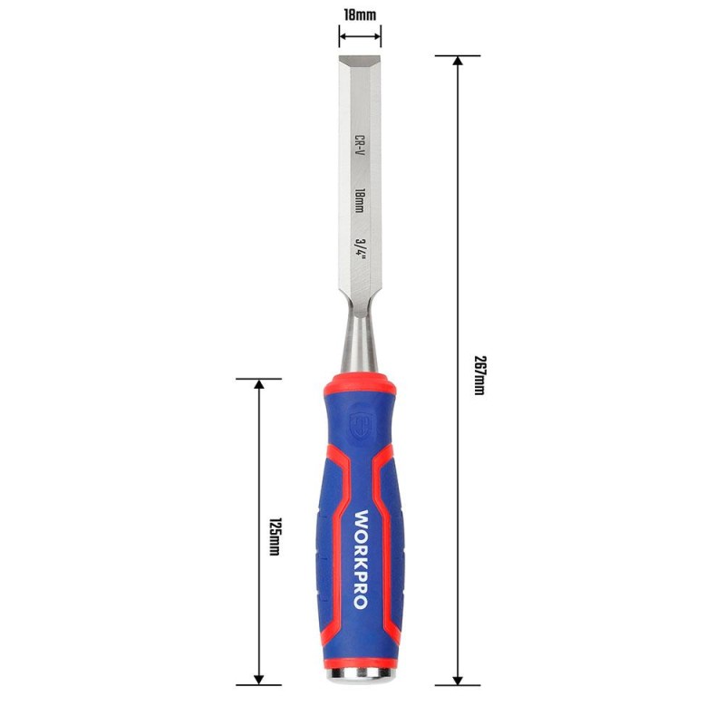 WORKPRO WP243008 18MM Profesyonel İskarpela WORKPRO WP243008 18MM Profesyonel İskarpela