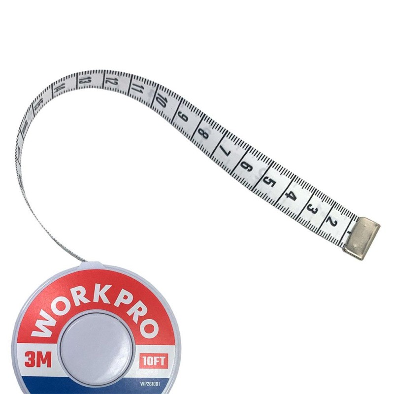 WORKPRO WP261001 3M/10FT Bez Şerit Metre / Mezura WORKPRO WP261001 3M/10FT Bez Şerit Metre / Mezura