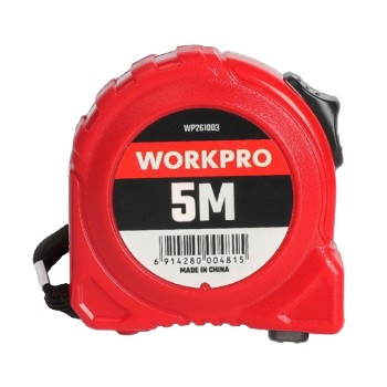 WORKPRO WP261003 5Mx19mm Beyaz Çelik Şerit Metre WORKPRO WP261003 5Mx19mm Beyaz Çelik Şerit Metre