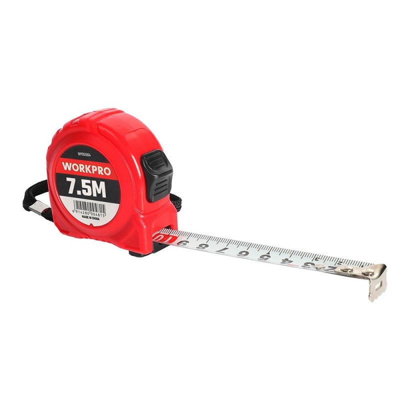 WORKPRO WP261004 7,5Mx25mm Beyaz Çelik Şerit Metre WORKPRO WP261004 7,5Mx25mm Beyaz Çelik Şerit Metre