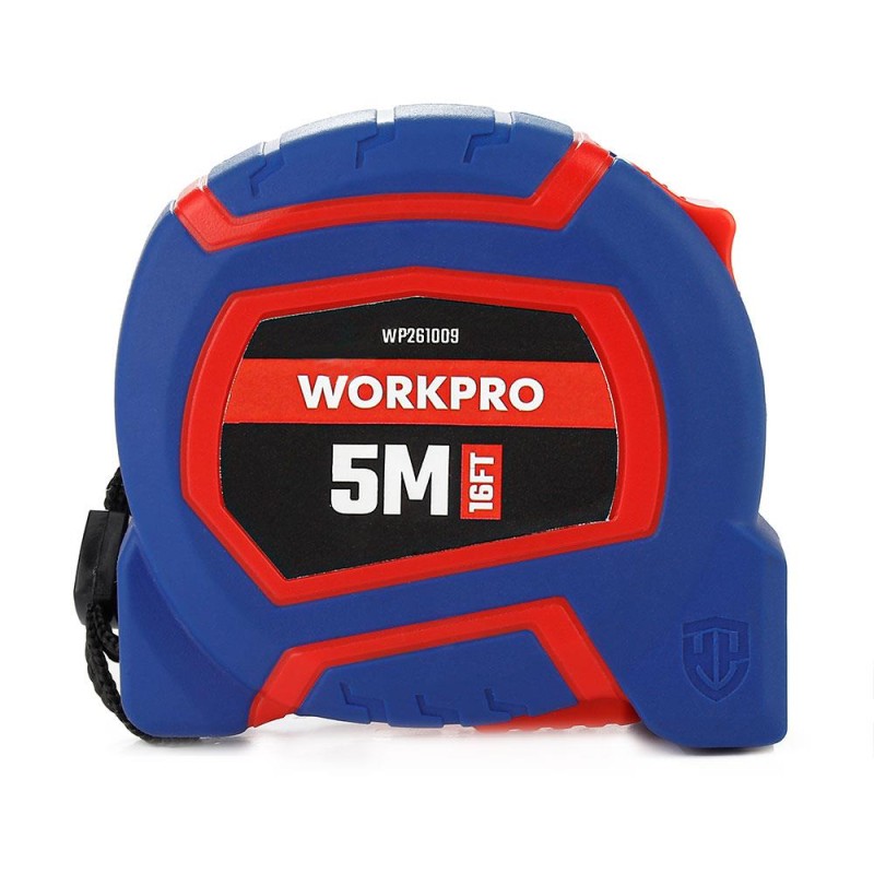 WORKPRO WP261009 5Mx19mm/16Ft. Naylon Kaplama Sarı Çelik Şerit Metre WORKPRO WP261009 5Mx19mm/16Ft. Naylon Kaplama Sarı Çelik Şerit Metre