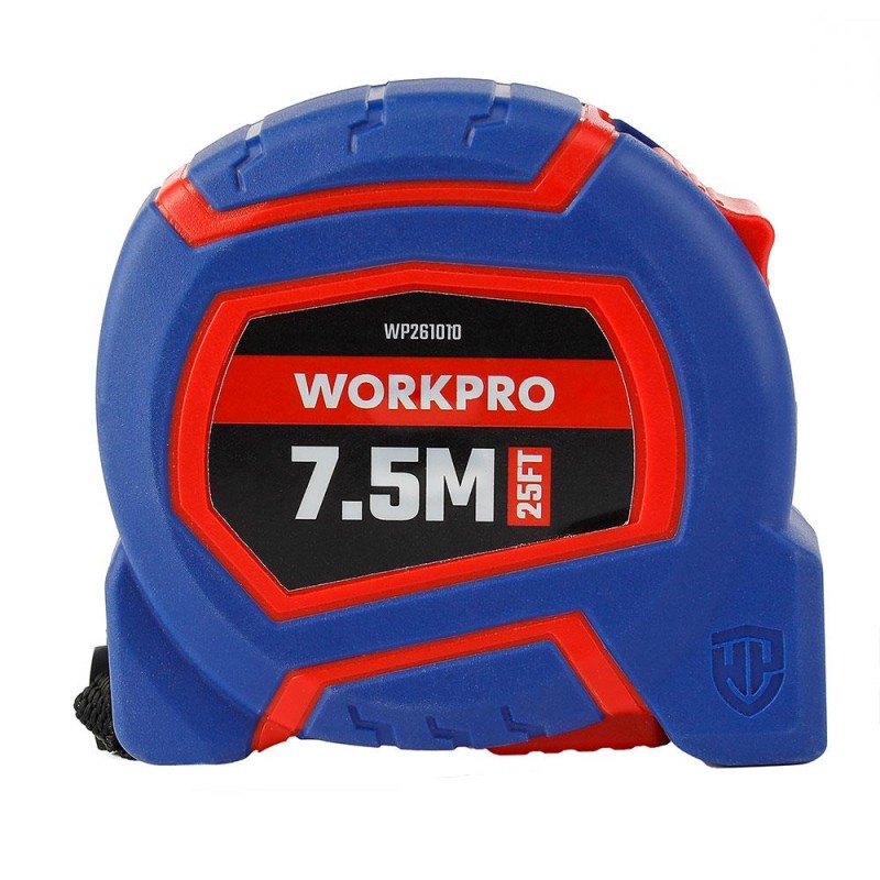 WORKPRO WP261010 7,5Mx25mm/25Ft. Naylon Kaplama Sarı Çelik Şerit Metre WORKPRO WP261010 7,5Mx25mm/25Ft. Naylon Kaplama Sarı Çelik Şerit Metre
