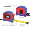 WORKPRO WP261041 5Mx25mm Naylon Kaplama Sarı Çift Taraflı Manyetik Çelik Şerit Metre WORKPRO WP261041 5Mx25mm Naylon Kaplama Sarı Çift Taraflı Manyetik Çelik Şerit Metre