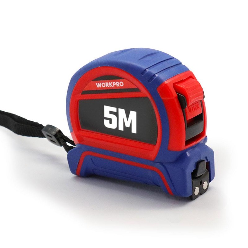 WORKPRO WP261041 5Mx25mm Naylon Kaplama Sarı Çift Taraflı Manyetik Çelik Şerit Metre WORKPRO WP261041 5Mx25mm Naylon Kaplama Sarı Çift Taraflı Manyetik Çelik Şerit Metre