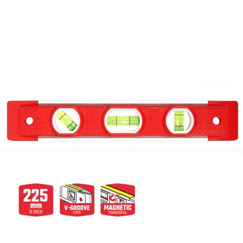 WORKPRO WP262026 225MM Manyetik Torpedo Su Terazisi WORKPRO WP262026 225MM Manyetik Torpedo Su Terazisi