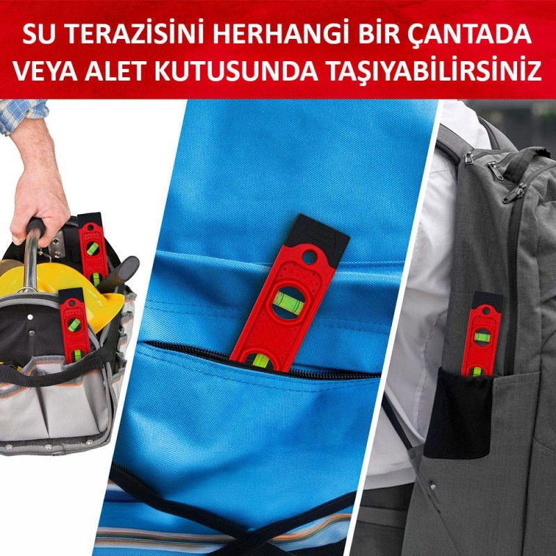 WORKPRO WP262026 225MM Manyetik Torpedo Su Terazisi WORKPRO WP262026 225MM Manyetik Torpedo Su Terazisi