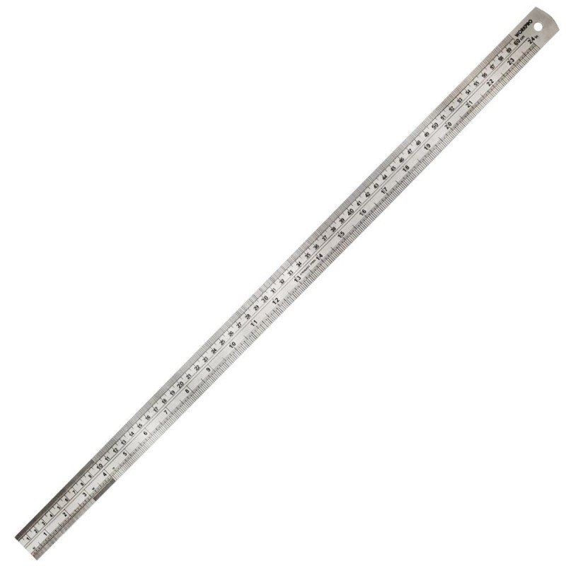 WORKPRO WP265002 60CM/24’’ Paslanmaz Çelik Cetvel WORKPRO WP265002 60CM/24’’ Paslanmaz Çelik Cetvel
