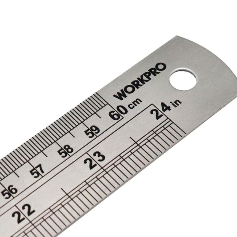 WORKPRO WP265002 60CM/24’’ Paslanmaz Çelik Cetvel WORKPRO WP265002 60CM/24’’ Paslanmaz Çelik Cetvel