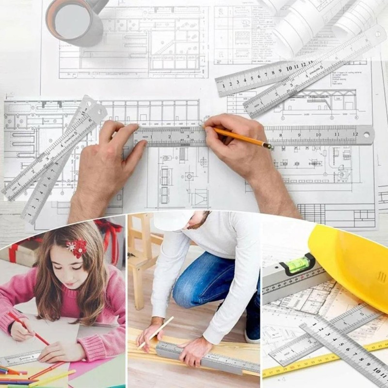 WORKPRO WP265002 60CM/24’’ Paslanmaz Çelik Cetvel WORKPRO WP265002 60CM/24’’ Paslanmaz Çelik Cetvel