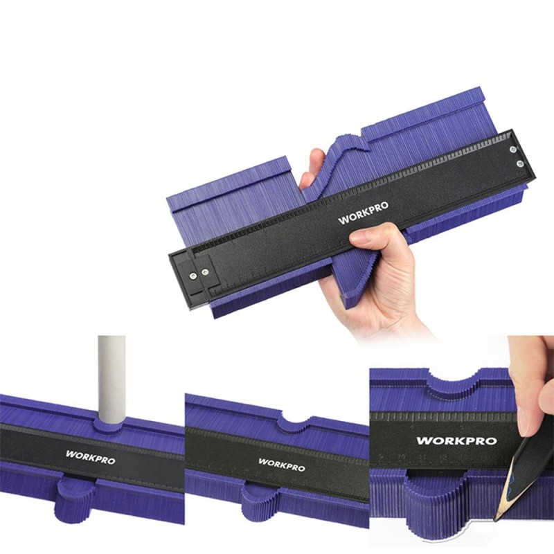 WORKPRO WP269001 250MM/10’’ Çok Fonksiyonlu Şekil Profil Kontur Ölçer WORKPRO WP269001 250MM/10’’ Çok Fonksiyonlu Şekil Profil Kontur Ölçer