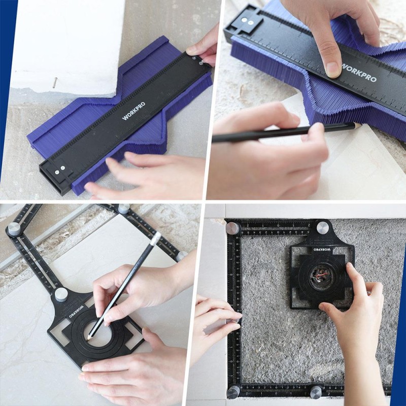 WORKPRO WP269001 250MM/10’’ Çok Fonksiyonlu Şekil Profil Kontur Ölçer WORKPRO WP269001 250MM/10’’ Çok Fonksiyonlu Şekil Profil Kontur Ölçer