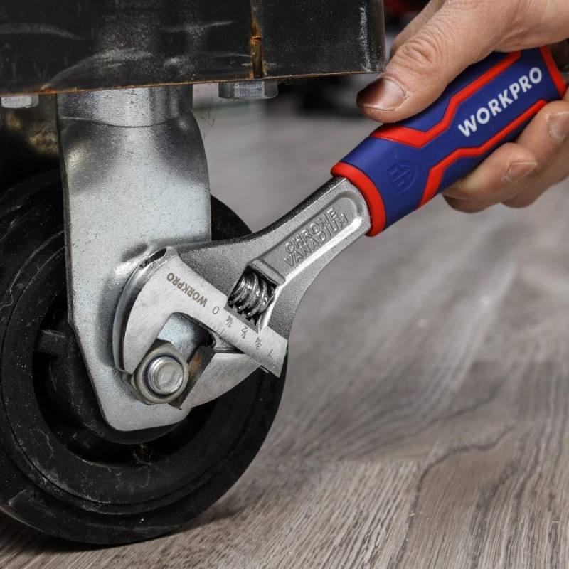 WORKPRO WP272011 200mm Cr-V Profesyonel Kurbağacık Anahtar WORKPRO WP272011 200mm Cr-V Profesyonel Kurbağacık Anahtar