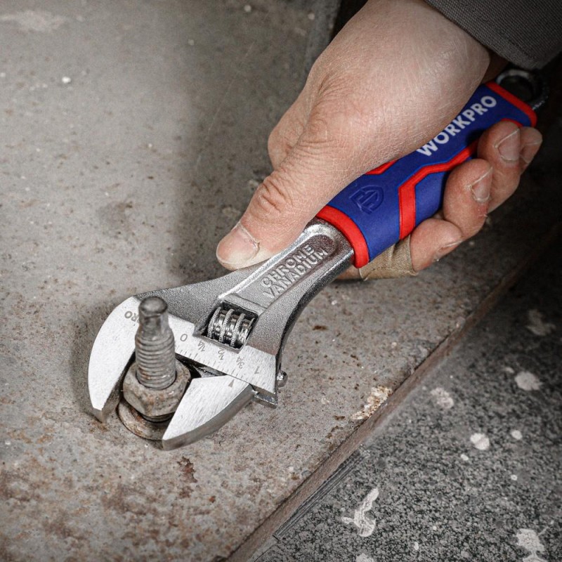 WORKPRO WP272012 250mm Cr-V Profesyonel Kurbağacık Anahtar WORKPRO WP272012 250mm Cr-V Profesyonel Kurbağacık Anahtar