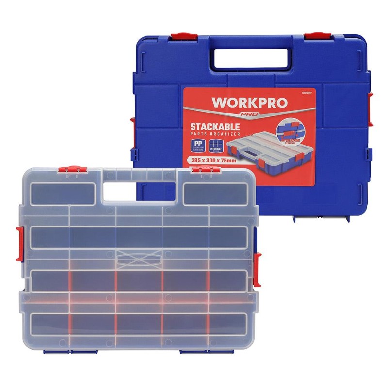 WORKPRO WP283007 38x30x6,8mm Profesyonel İstiflenebilir Organizer WORKPRO WP283007 38x30x6,8mm Profesyonel İstiflenebilir Organizer