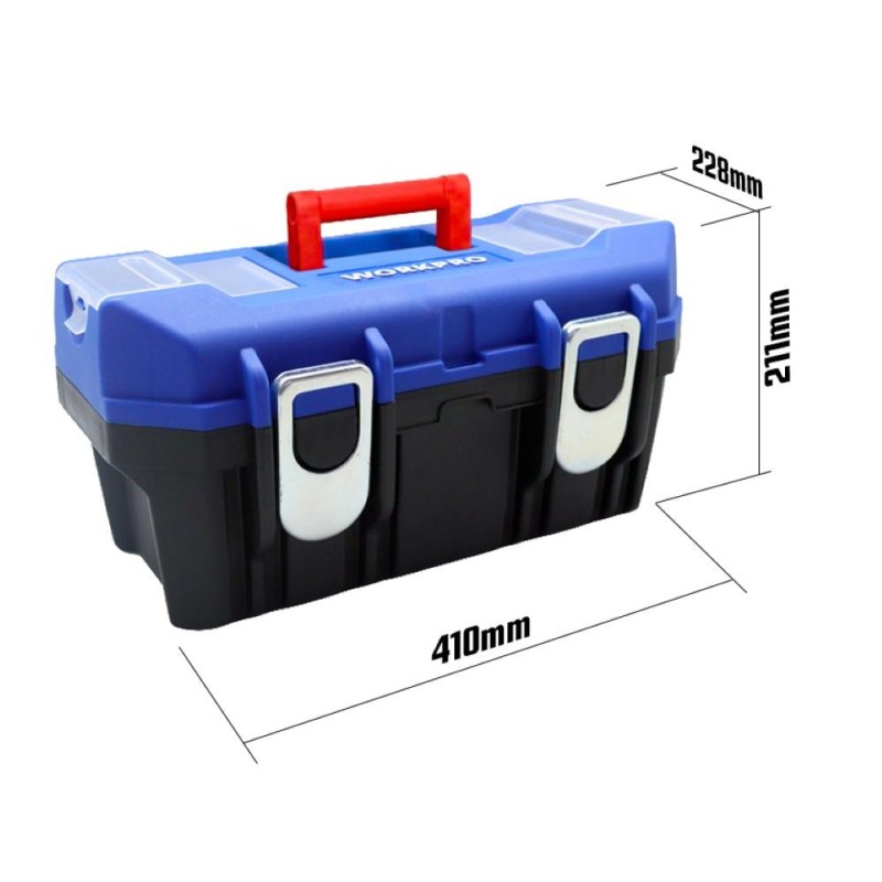 WORKPRO WP283016 16’’ Metal Kilitli Plastik Takım Çantası WORKPRO WP283016 16’’ Metal Kilitli Plastik Takım Çantası