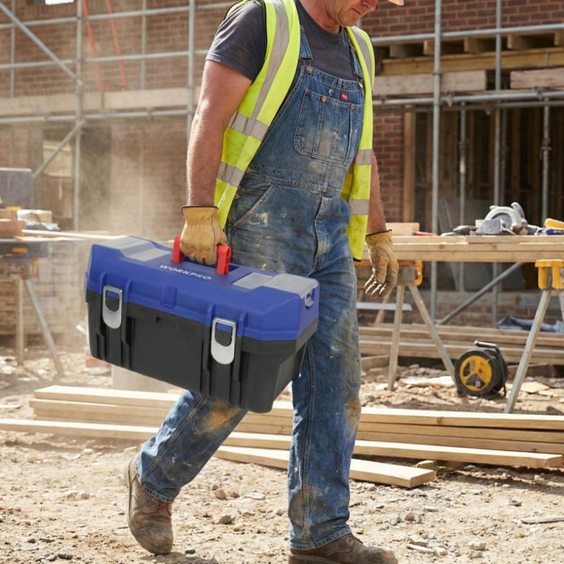 WORKPRO WP283018 22’’ Metal Kilitli Plastik Takım Çantası WORKPRO WP283018 22’’ Metal Kilitli Plastik Takım Çantası