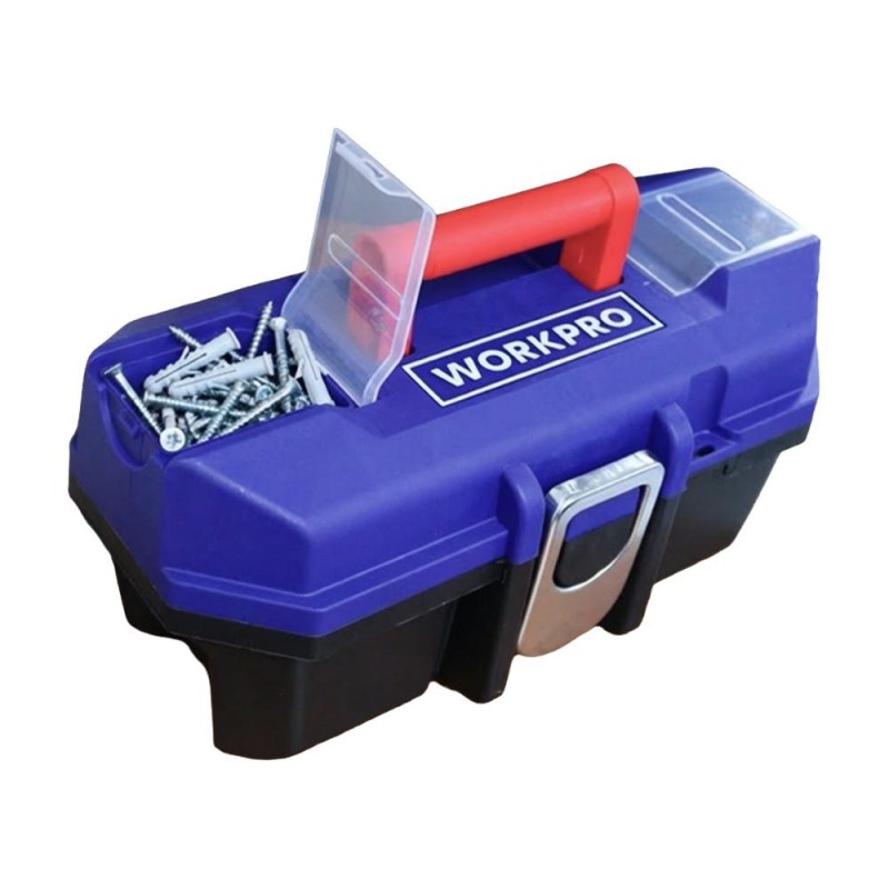WORKPRO WP283021 13’’ Metal Kilitli Plastik Takım Çantası WORKPRO WP283021 13’’ Metal Kilitli Plastik Takım Çantası