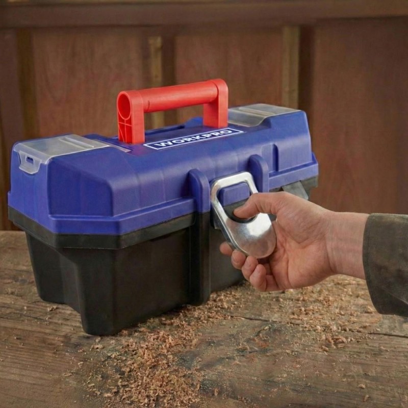 WORKPRO WP283021 13’’ Metal Kilitli Plastik Takım Çantası WORKPRO WP283021 13’’ Metal Kilitli Plastik Takım Çantası