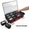 WORKPRO WP283029 24Lt 12 Gözlü Şeffaf Kapaklı İstiflenebilir 56x35x12,5cm Profesyonel Organizer Takım Çantası WORKPRO WP283029 24Lt 12 Gözlü Şeffaf Kapaklı İstiflenebilir 56x35x12,5cm Profesyonel Organizer Takım Çantası