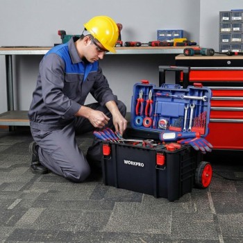 WORKPRO WP283032 54Lt 56x44,2x50cm Tekerlekli Kilitli Profesyonel Takım Çantası WORKPRO WP283032 54Lt 56x44,2x50cm Tekerlekli Kilitli Profesyonel Takım Çantası