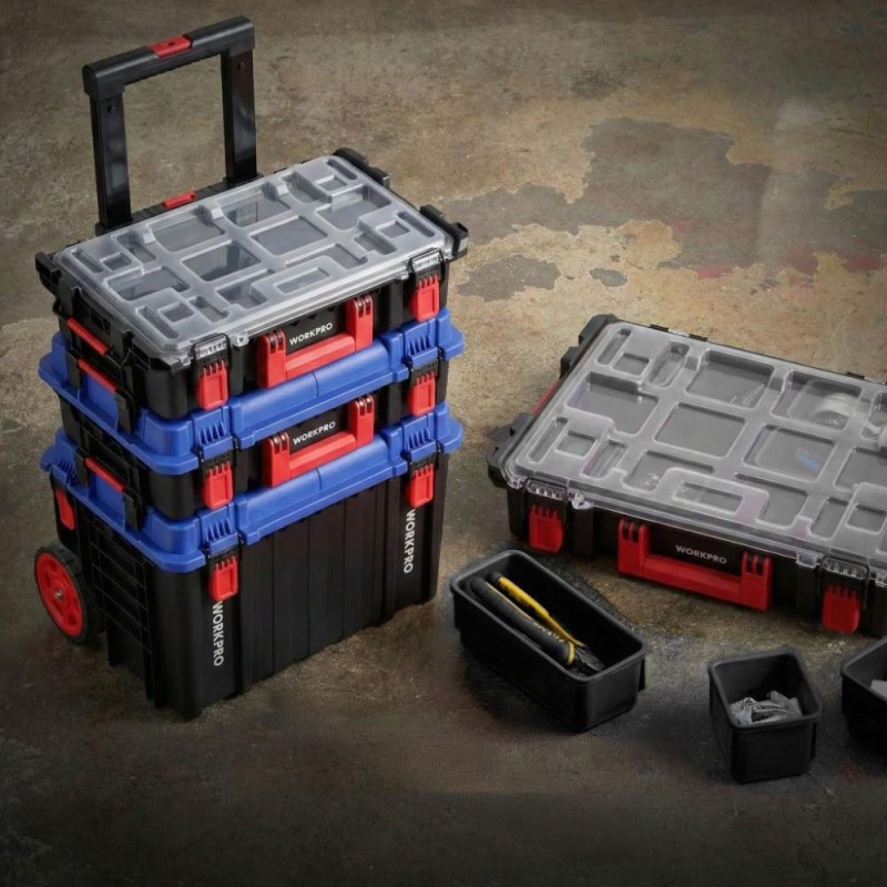 WORKPRO WP283032 54Lt 56x44,2x50cm Tekerlekli Kilitli Profesyonel Takım Çantası WORKPRO WP283032 54Lt 56x44,2x50cm Tekerlekli Kilitli Profesyonel Takım Çantası