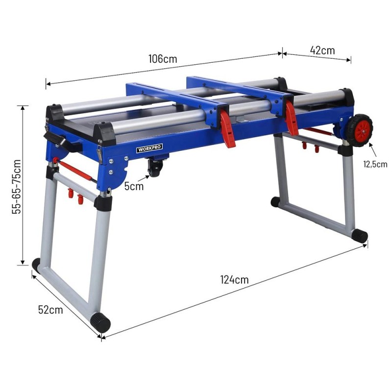 WORKPRO WP289020 150Kg 4’ü 1 Arada Tekerlekli Çok Amaçlı Profesyonel Çalışma Tezgâhı WORKPRO WP289020 150Kg 4’ü 1 Arada Tekerlekli Çok Amaçlı Profesyonel Çalışma Tezgâhı