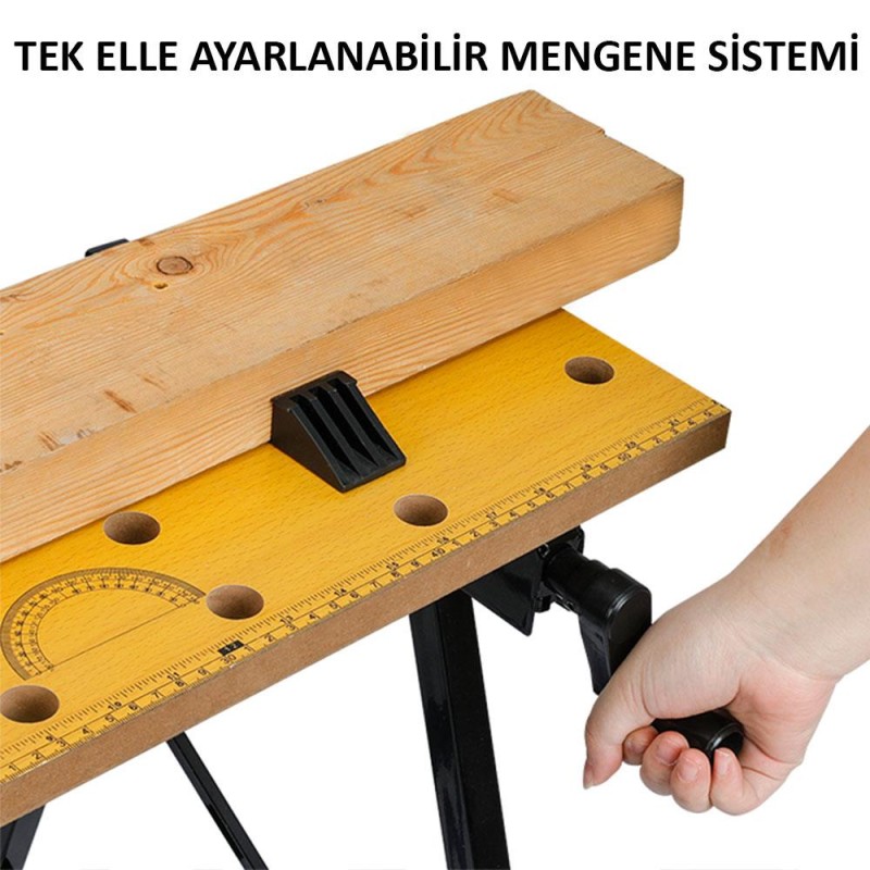 WORKPRO WP289026 70Kg Katlanabilir Çalışma Tezgâhı WORKPRO WP289026 70Kg Katlanabilir Çalışma Tezgâhı
