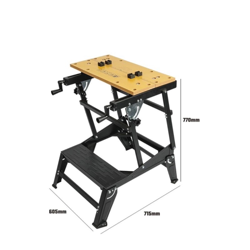 WORKPRO WP289027 100Kg 6 Kademe Ayarlanabilir Profesyonel Katlanabilir Çalışma Tezgâhı WORKPRO WP289027 100Kg 6 Kademe Ayarlanabilir Profesyonel Katlanabilir Çalışma Tezgâhı