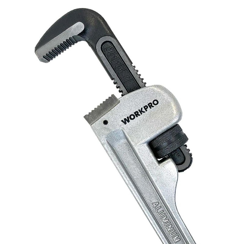 WORKPRO WP302007 350MM Alüminyum Saplı Stilson Profesyonel Boru Anahtarı WORKPRO WP302007 350MM Alüminyum Saplı Stilson Profesyonel Boru Anahtarı