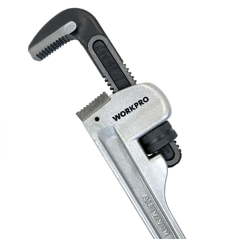 WORKPRO WP302008 450MM Alüminyum Saplı Stilson Profesyonel Boru Anahtarı WORKPRO WP302008 450MM Alüminyum Saplı Stilson Profesyonel Boru Anahtarı