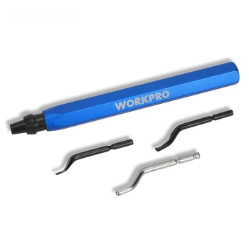WORKPRO WP309010 Profesyonel Çapak Temizleme Kalemi + 3 Parça Bıçak