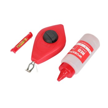 WORKPRO WP329019 Çizim İpi Seti 115gr Kırmızı Çizim İpi Boyası + Mini Su Terazisi + 30M Çizim İpi WORKPRO WP329019 Çizim İpi Seti 115gr Kırmızı Çizim İpi Boyası + Mini Su Terazisi + 30M Çizim İpi