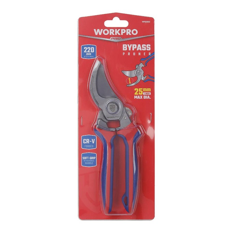 WORKPRO WP332013 220mm Bypass Cr-V Profesyonel Bağ Bahçe Dal Budama Makası WORKPRO WP332013 220mm Bypass Cr-V Profesyonel Bağ Bahçe Dal Budama Makası