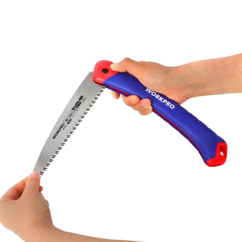 WORKPRO WP333002 180mm Katlanabilir Profesyonel Ağaç Budama Testeresi WORKPRO WP333002 180mm Katlanabilir Profesyonel Ağaç Budama Testeresi