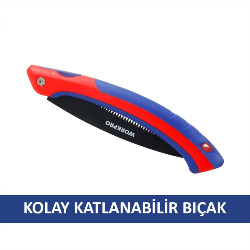 WORKPRO WP333003 250mm Katlanabilir Profesyonel Ağaç Budama Testeresi WORKPRO WP333003 250mm Katlanabilir Profesyonel Ağaç Budama Testeresi