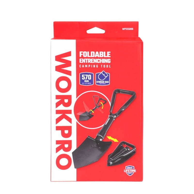 WORKPRO WP335006 570MM Katlanabilir Çok Amaçlı Profesyonel Kamp Küreği WORKPRO WP335006 570MM Katlanabilir Çok Amaçlı Profesyonel Kamp Küreği