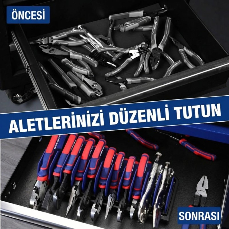 WORKPRO WP433073 Çok Amaçlı El Aleti Duvar Askı/Depolama Rafı WORKPRO WP433073 Çok Amaçlı El Aleti Duvar Askı/Depolama Rafı