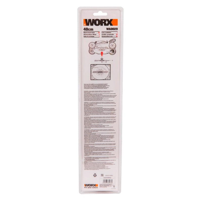 WORX WA0029 40CM WG743E Çim Biçme Makinesi için Yedek Bıçak WORX WA0029 40CM WG743E Çim Biçme Makinesi için Yedek Bıçak