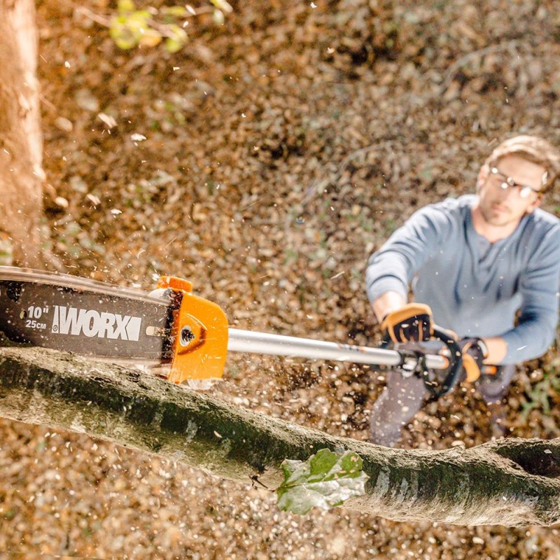 WORX WA0222 WG186E.1 ile Uyumlu 25CM Teleskobik Uzatmalı Zincirli Dal Budama Başlığı WORX WA0222 WG186E.1 ile Uyumlu 25CM Teleskobik Uzatmalı Zincirli Dal Budama Başlığı