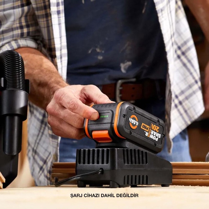 WORX WA3644 20Volt 4.0Ah. Li-ion PowerShare Pro Yedek Akü WORX WA3644 20Volt 4.0Ah. Li-ion PowerShare Pro Yedek Akü